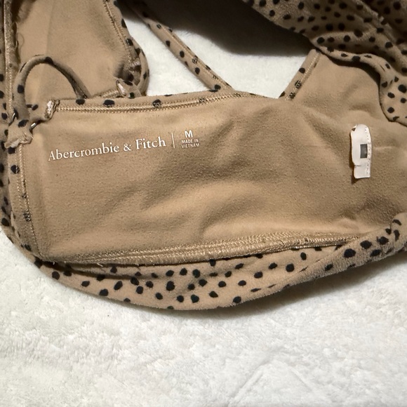 Abercrombie & Fitch Tan Polka Dot Sports Bra - Picture 2 of 3